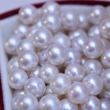 huge 4-10mm natural south sea white round pearl loose pearl undrilled wholesale