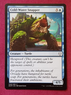Magic The Gathering DOMINARIA COLD-WATER SNAPPER blue card MTG