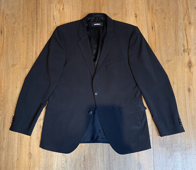 Strellson men's sport coat jacket blazer black 52 L business