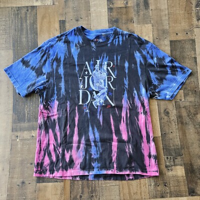 Nike Air Jordan 1 Dunk Contest Sport 1985 Men Tie Dye Shirt Size XL