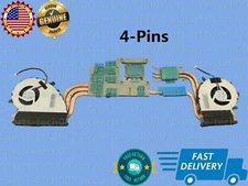 New Laptop CPU + GPU Cooling Fan Heatsink For MSI GP72VR GP72MVR 4-Pin