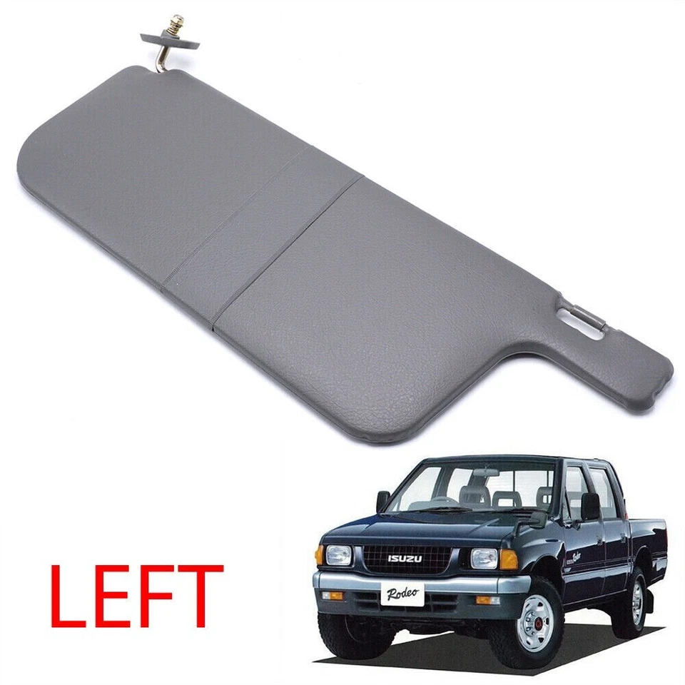 Front Left Sun Visor Gray Trim For 1997-2002 Isuzu TFR Holden Rodeo Pickup Truck - Image 2 of 4
