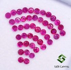 2.55 Cts Natural Ruby Round Cut 2 mm Lot 45 Pcs Calibrated Faceted ...