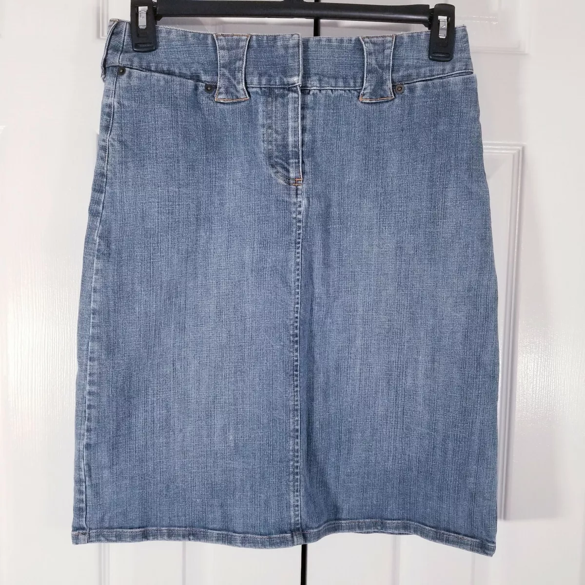 Denim pencil 2025 skirt 6 inch