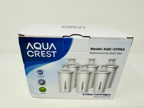 Aqua Crest Replacement Filters For Brita AQK-CF06A Six Pack NEW - Picture 3 of 6