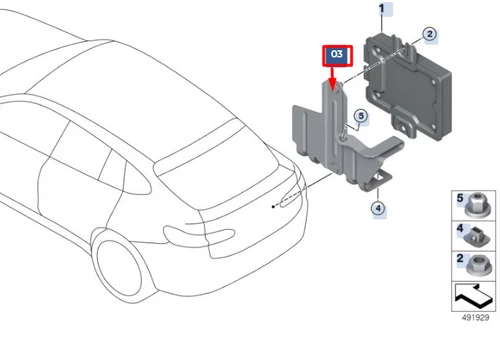 NEU BMW X6 G06 HINTERACHSE STEUERGERÄT HALTER 33607934509 - Bild 1 von 5