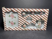 Vintage Andrea By Sadek Miniature Hand Painted Porcelain Tea Set 10 pieces- READ