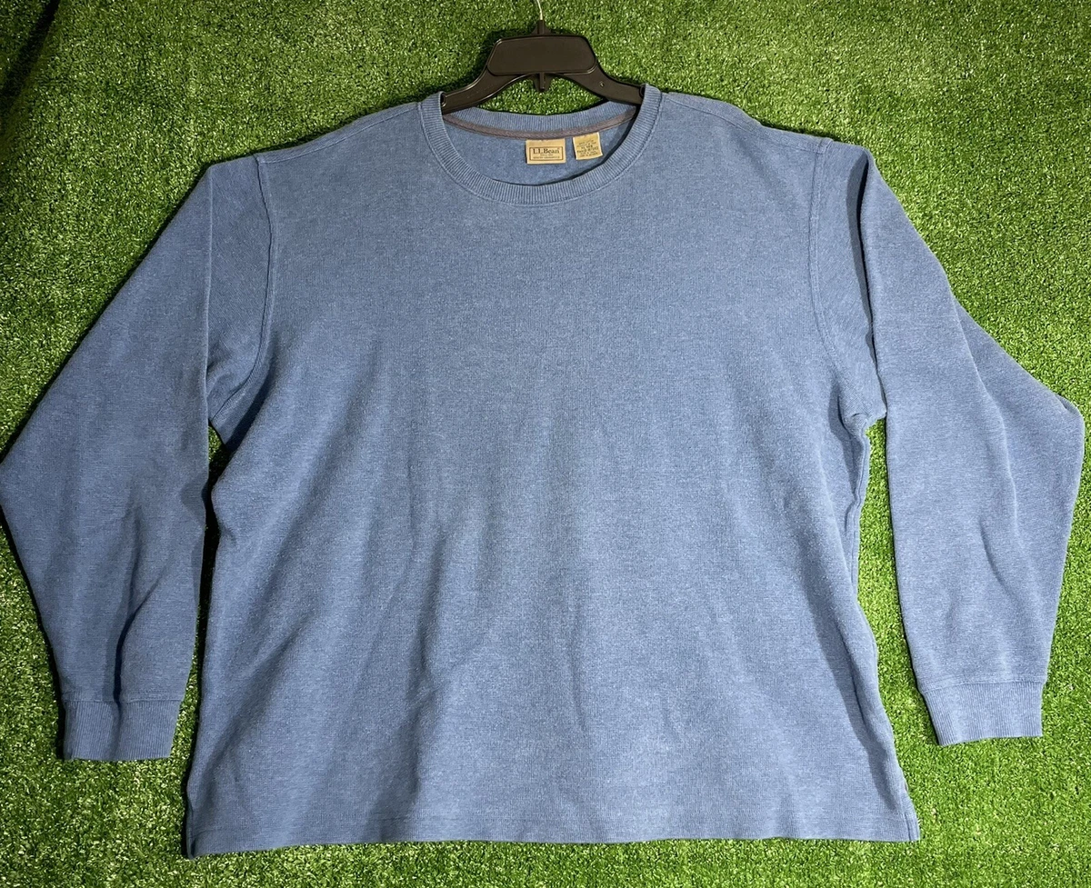 L.L. Bean Waffle Knit Long Sleeve Crew Neck Thermal Shirt Men'