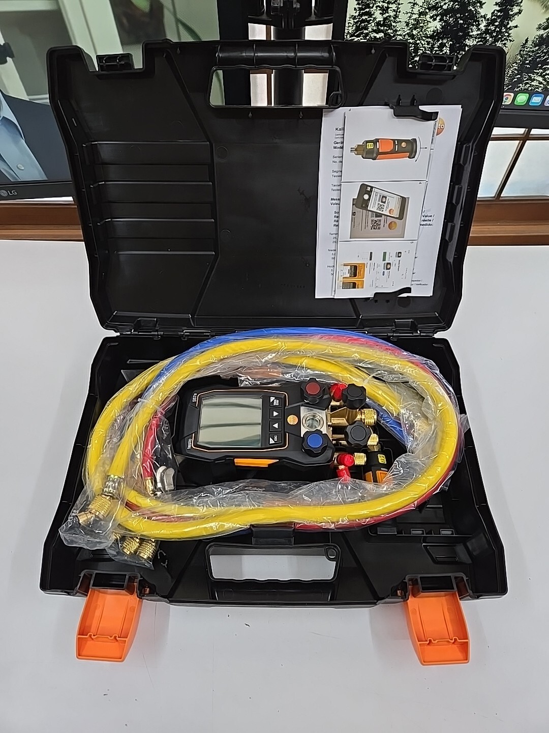 Testo 557S Refrigeration Digital Manifold HVAC Gauge System +2 Pcs NTC