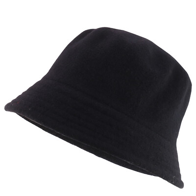 Wool Winter Bucket Hat with Stitched Brim, Acrylic Polyester Blend Armycrew Wool Winter Bucket Hat with Stitches on The Brim  main image 2