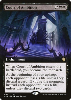 MTG Borderless Commander Legends CMR Court of Ambition MINT