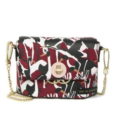 NWT Ted Baker -CBN- BELLISH- Cranes Suede Crossbody Bag