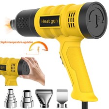 2000W Heat Gun Electric Hot Air Gun Stepless Temperature Heater 4 Nozzles Tool