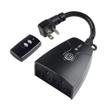  Outdoor Wireless Remote Control Outlet Plug,Weatherproof Heavy 1 Outlet-1PC