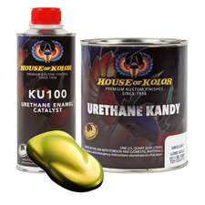 House Of Kolor Uk02 Lime Gold Urethane Kandy Kolor Quart Kit W Catalyst