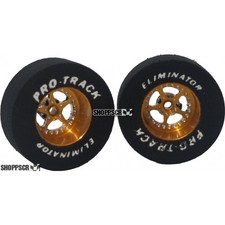 Pro Track Star 1-3/16 x .435 Gold Drag Rear Wheels for 3/32 axle