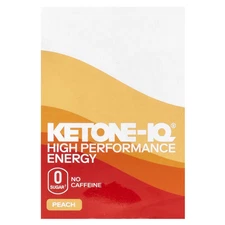 2 X Ketone-IQ, High Performance Energy, Peach, 10 g, 6 Bottles, 2 fl oz (59 ml)