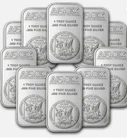 Lot of 10 - 1 oz Silver Bar by APMEX .999 Fine