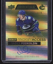 2021-22 Upper Deck Credentials #DTAA-LP Lane Pederson Debut TA Auto Yellow #/125