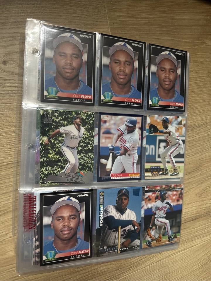 ¡Lote de tarjetas de béisbol CLIFF FLOYD! ¡Reliquias! #’d! ¡Insertos! ¡Marlins de Florida! Expos! Foto 2 de 4