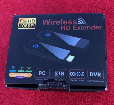 HDMI Mini Wireless Extender * Full HD 1080p * PC * PS5 * XBOX * CONSOLE * DVR*