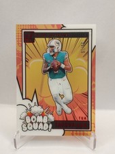 🔥💎⚡ 2024 Clearly Donruss – Tua Tagovailoa Red Bomb Squad /99 #13 Dolphins 🔥