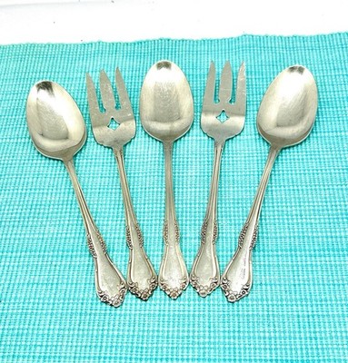 Wm A Rogers Mansfield Amadeus Serving Spoon Fork 5 Pc Oneida Deluxe Stainless