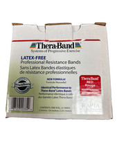 TheraBand Professional Resistance Band 25 Yard Roll Medium Resistance Red