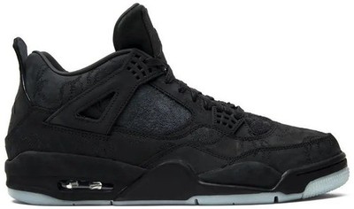 Air Jordan 4 Retro KAWS Black Clear Glow Sneakers 930155-001 Men s Size 9 DS