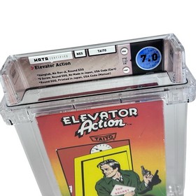 NES Elevator Action WATA 7.0 CIB 5-Screw Complete In Box Graded Nintendo Game