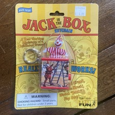 90  s Basic Fun Jack In The Box Keychain Sealed In Package