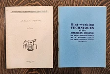 American Indian FLINT Flintworking 2 books