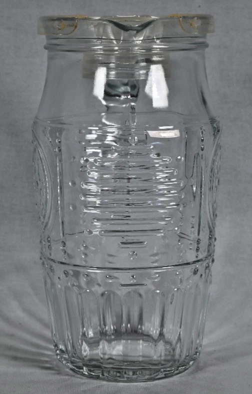 Bormioli Rocco Romántico Elegante Floral Jarra de Vidrio Tapa de Plástico Hecho en Italia Foto 3 de 4