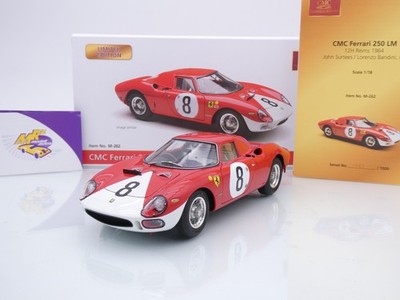 CMC M-262 # Ferrari 250 LM #8 12h. Reims 1964 '' John Surtees - L. Bandini '' 1:18