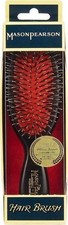 Mason Pearson BN4 Pocket Bristle  Nylon Hairbrush Dark Ruby Normal-Thick Hair