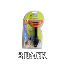 FURminator deShedding Tool D-1542 - Short Hair Medium Dog 21-50 lb PACK OF 2