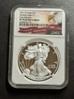 2021 W Type 1 American Silver Eagle $1 Proof NGC PF70 Ultra Cameo ER (1418)