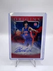 Panini 2024-25 Origins Rookie Autograph Red 72/99 Bobi Klintman Pistons RA-BKP