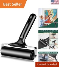 4 Inch Rubber Roller Brayer Rollers for Crafting, Hard Rubber Rollers for Pri...