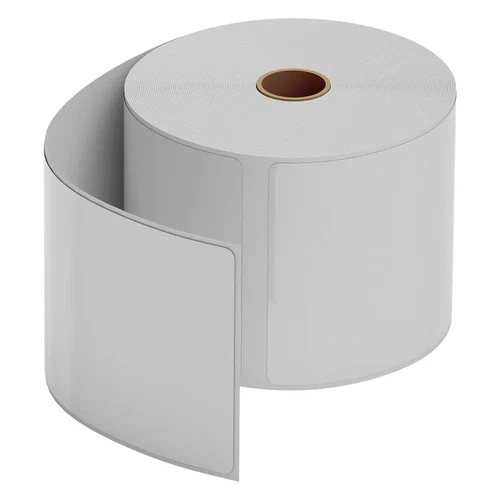 White Thermal Labels Roll 4x6 Inch - Roll of 1000 - Perforated