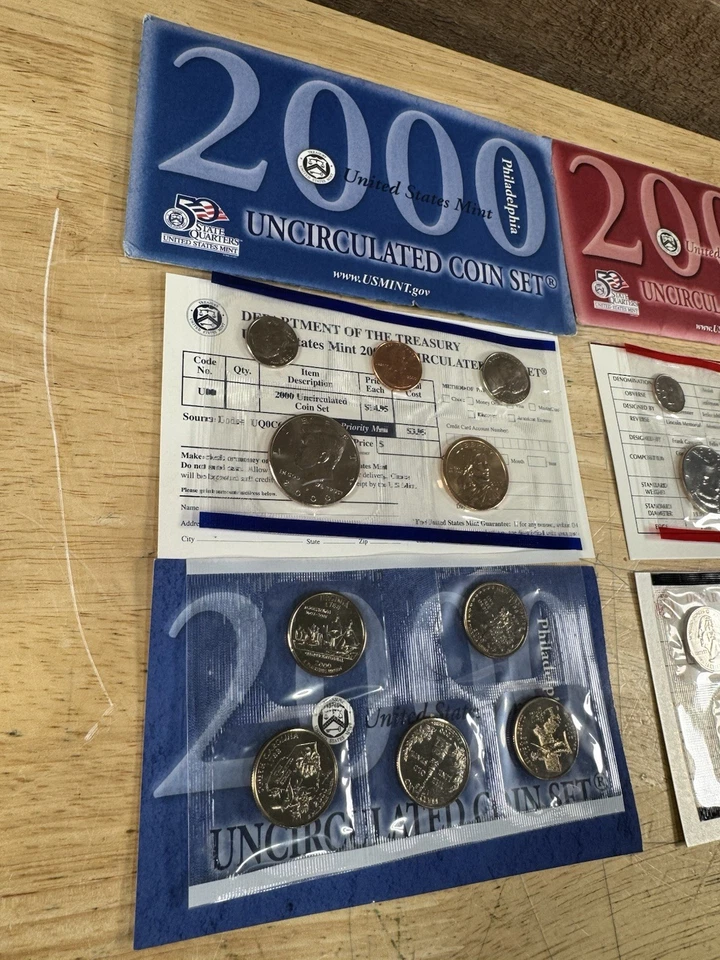 2000 Uncirculated Coin Set U.S Mint Original Government Packaging Denver & Phila - Image 3 of 4