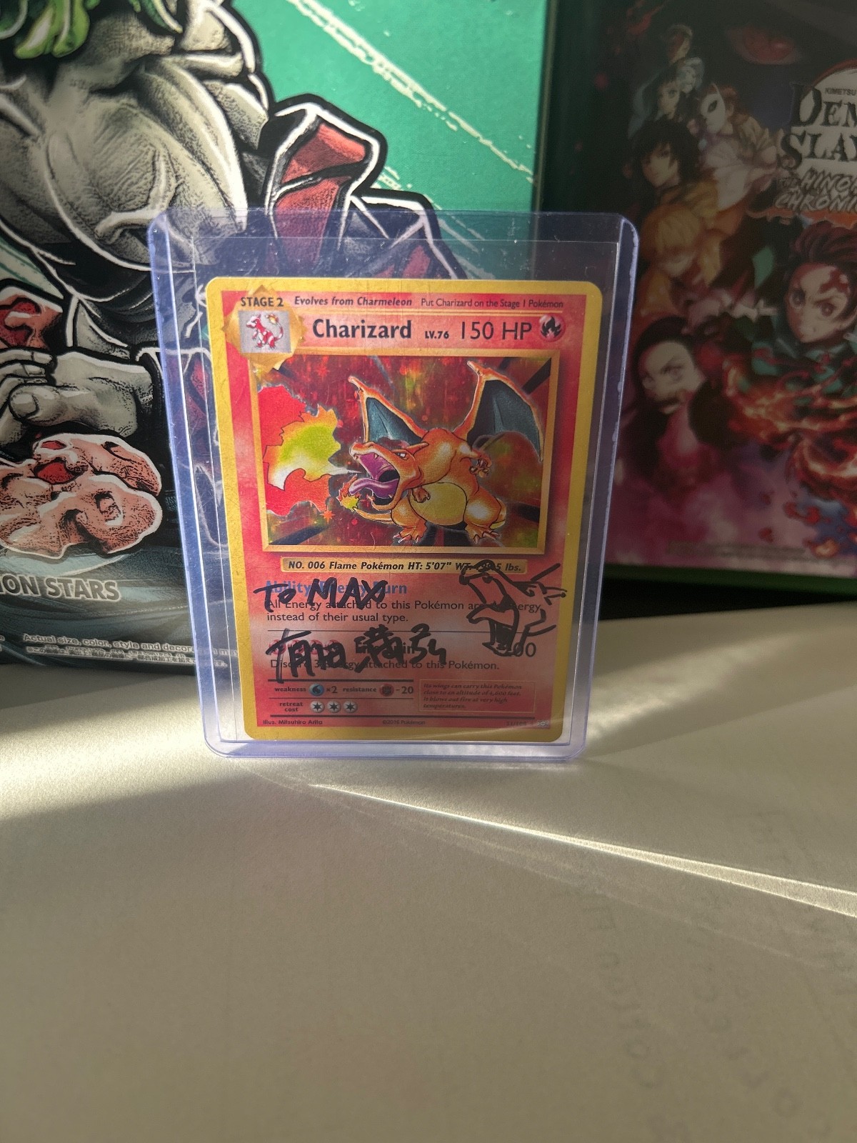 MITSUHIRO ARITA Autographed Charizard 11/108 Evolutions Holo