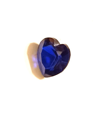 Bright Blue Sapphire Heart 8X8mm, Lab Created