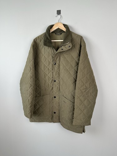 Mens BARBOUR HAMPTON QUILTED JACKET OLIVE SIZE L - Picture 4 of 13