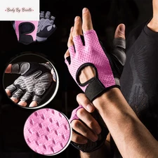 Breathable Mesh Half Finger Workout Gloves for Men & Women | Gym Training, Yoga,