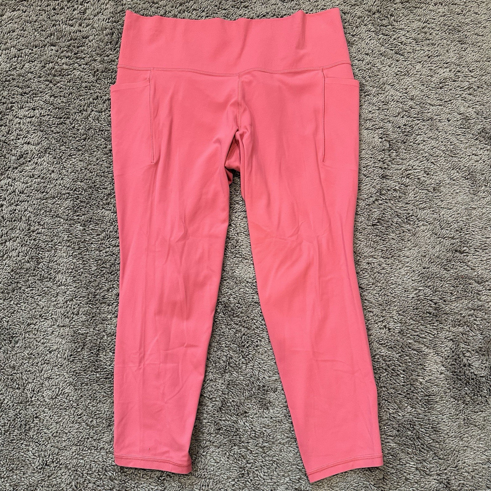 Athleta Salutation Stash 7/8 Tight Leggings Pink Women's Size XL