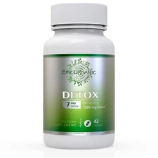 7-Day Detox Cleanse: Ultimate Colon & Liver Detox for Gut Support - 42 Capsulesn