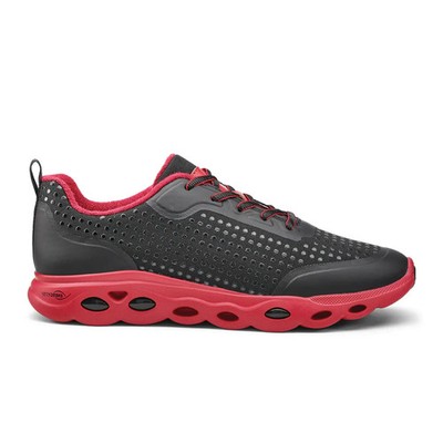 Ara Montclair Memory Foam Lace Up Sneaker Men's Size Size US 6 Black/Red