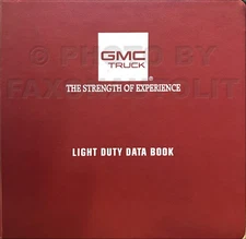 1995 GMC Light Duty Truck Data Book Dealer Album Options Facts Specifications