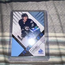 16-17 UD SPGU SP Game Used Authentic RC Rookie Blue Auto KYLE CONNOR